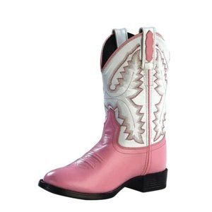 Kids Oldwest 1901 Leather Cowboy Boots
